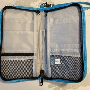 Blue Travel Passport Wallet